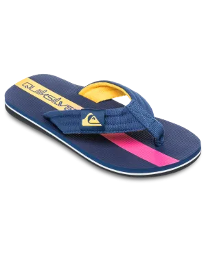 Boys Molokai Layback II Flip Flops in Estate Blue Holmes