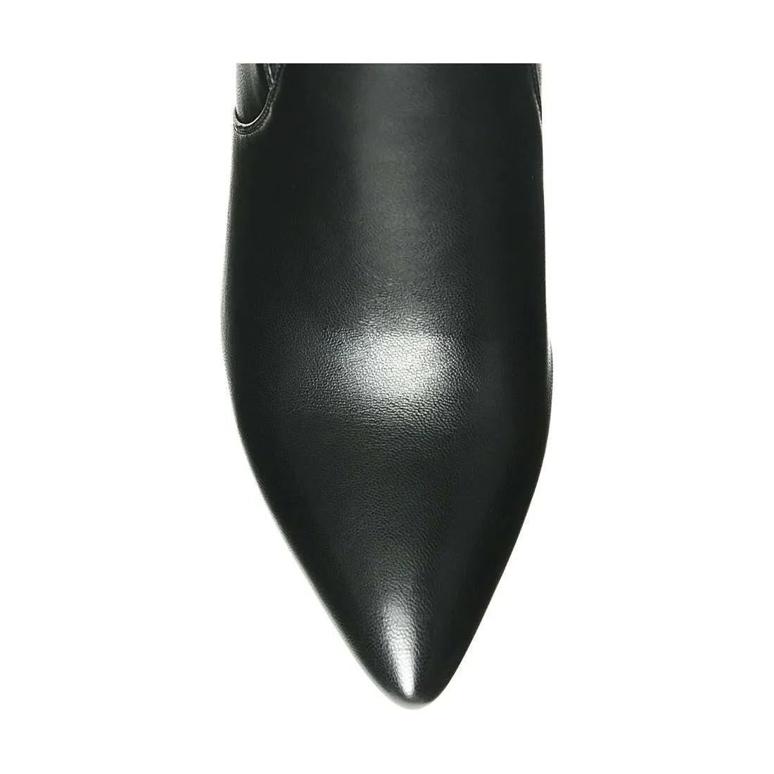 Brandy Faux Leather Over the Knee High Heeled Boots