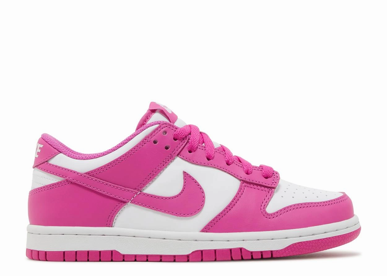 Nike Dunk Low Active Fuchsia (GS) running in urban areas