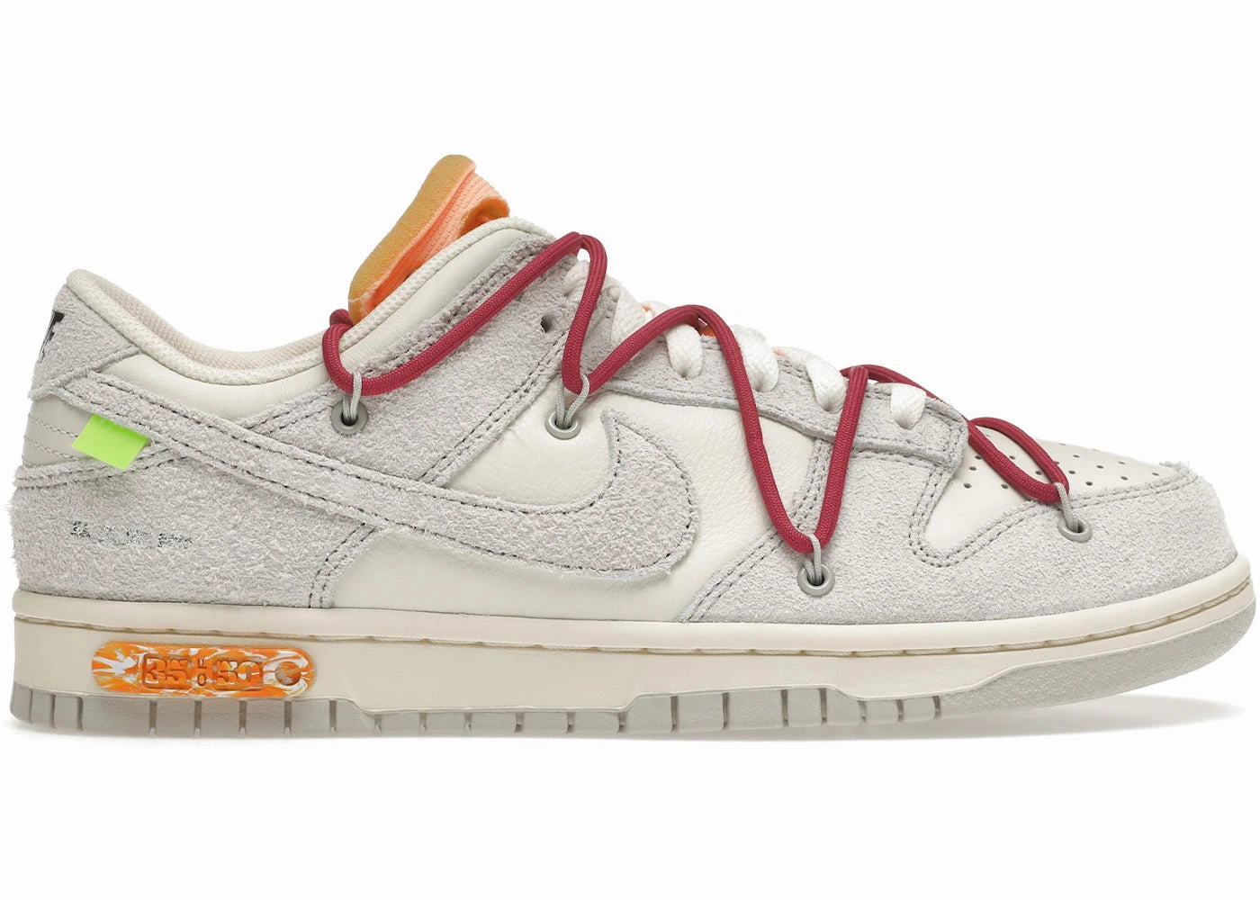 Nike Dunk Low Off-White Lot 35 (Preowned Size 8.5 NB) high - top shoe type