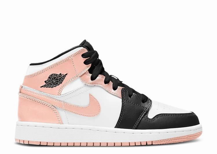 Breathable Upper Shoes Jordan 1 Mid Crimson Tint (GS)