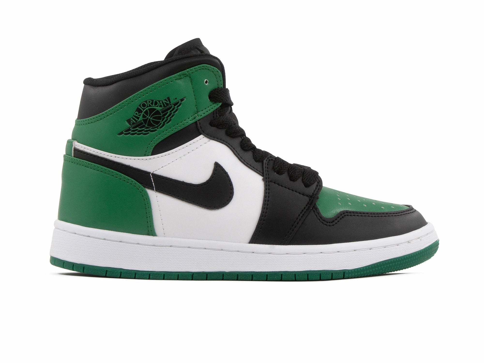 Tenis Retro 1 Verde Negro Breathable Perforations Breathable wear