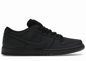 Nike SB Dunk Low Pro Triple Black lightweight upper shoes