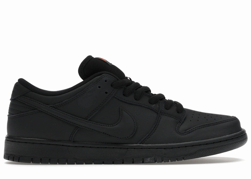 Nike SB Dunk Low Pro Triple Black lightweight upper shoes