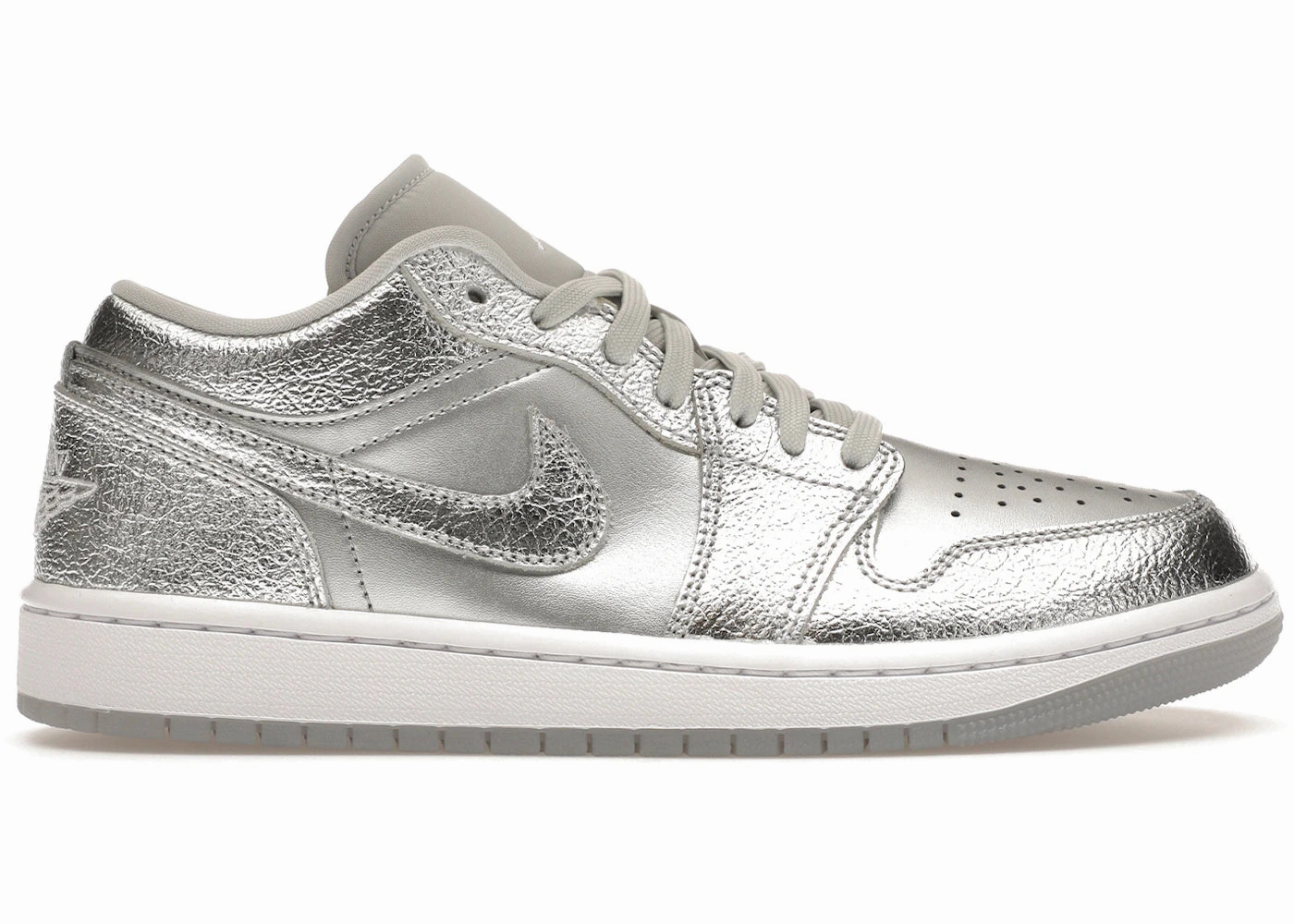 Classy Touch Timeless Performance Jordan 1 Low SE Metallic Silver
