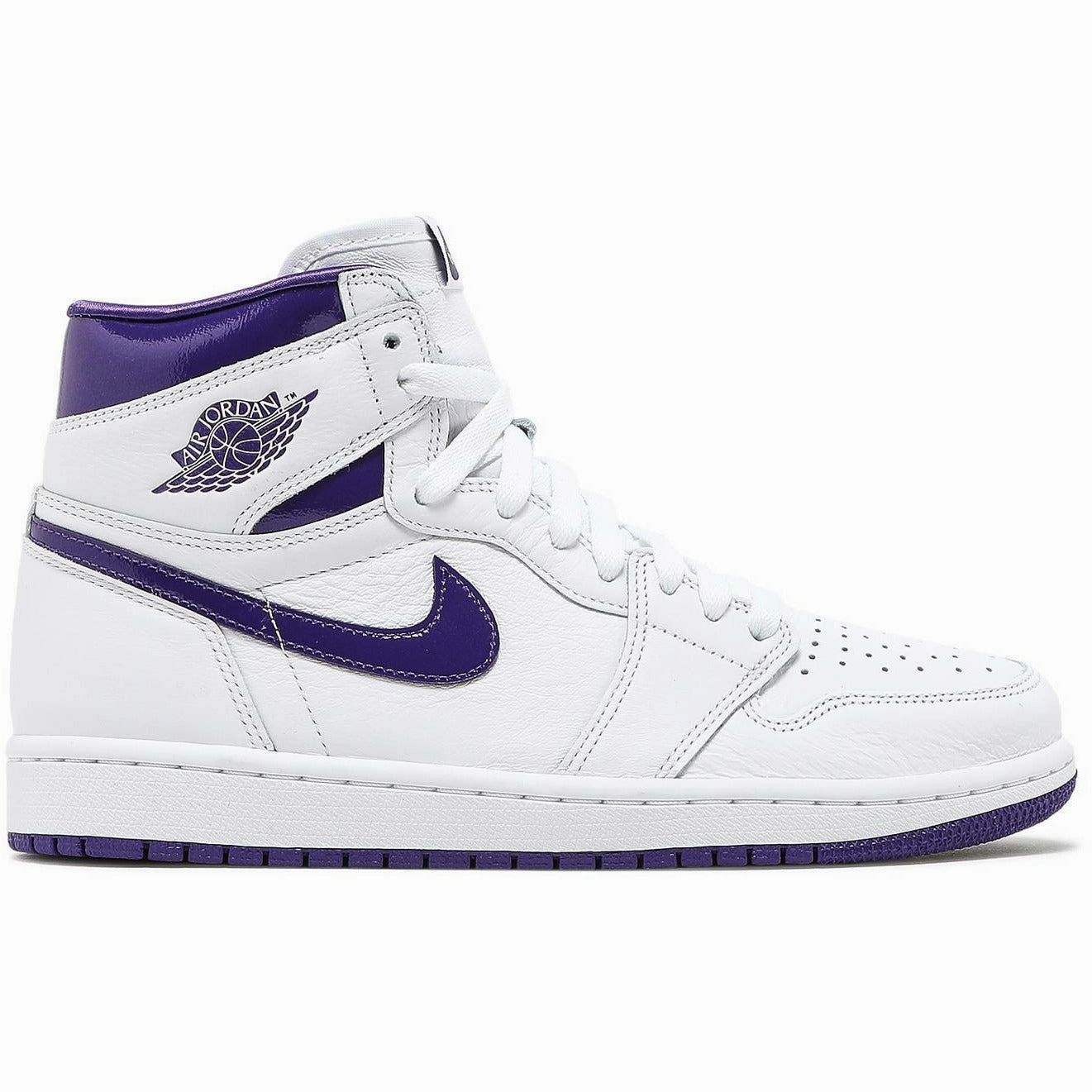 Low Profile Silhouette Air Jordan 1 Retro High "Court Purple" (Wmns) (2021)