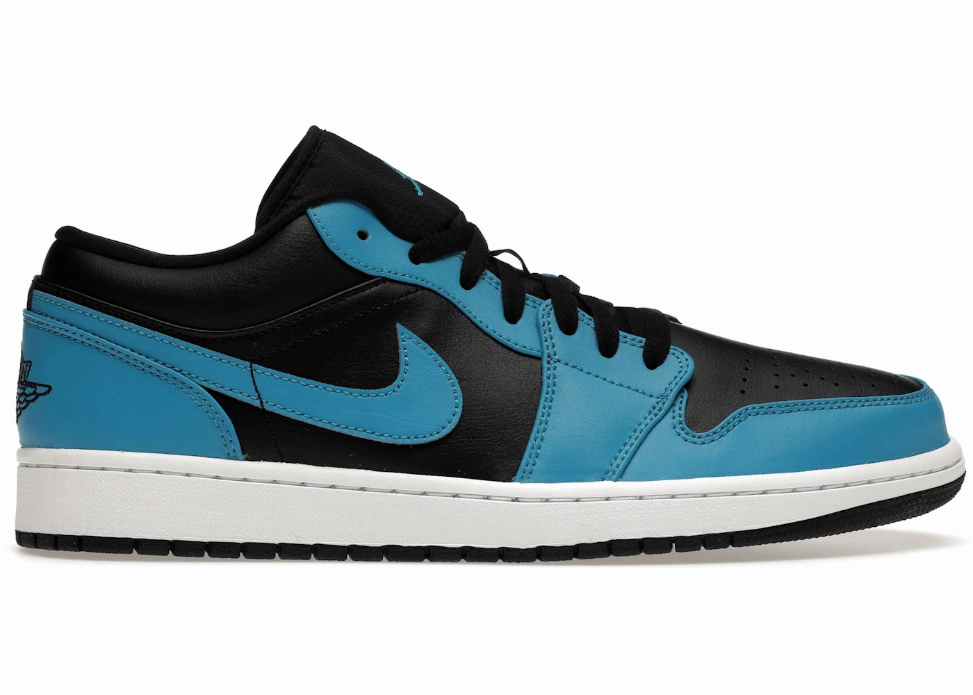 Jordan 1 Low Laser Blue Black Premium materials
