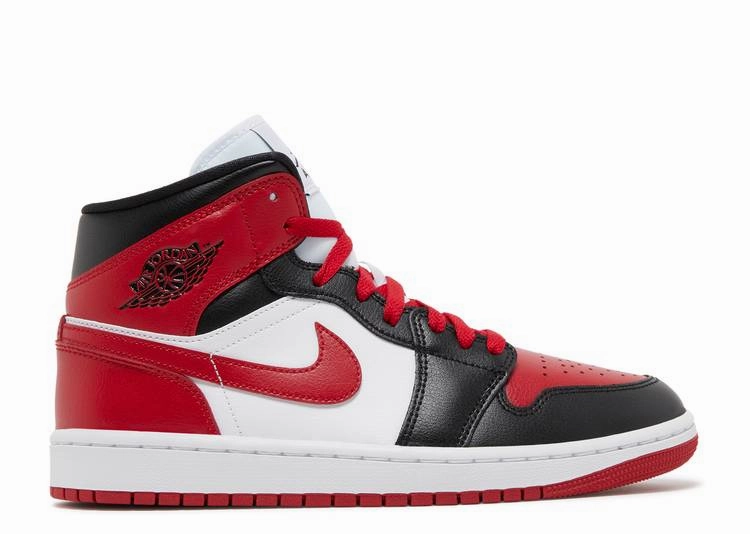 removable - insole - feature shoes Jordan 1 Mid Alternate Bred Toe (W)