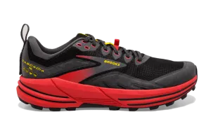 Brooks Cascadia 16 (D Width) - Black/Fiery Red/Yellow (Mens)