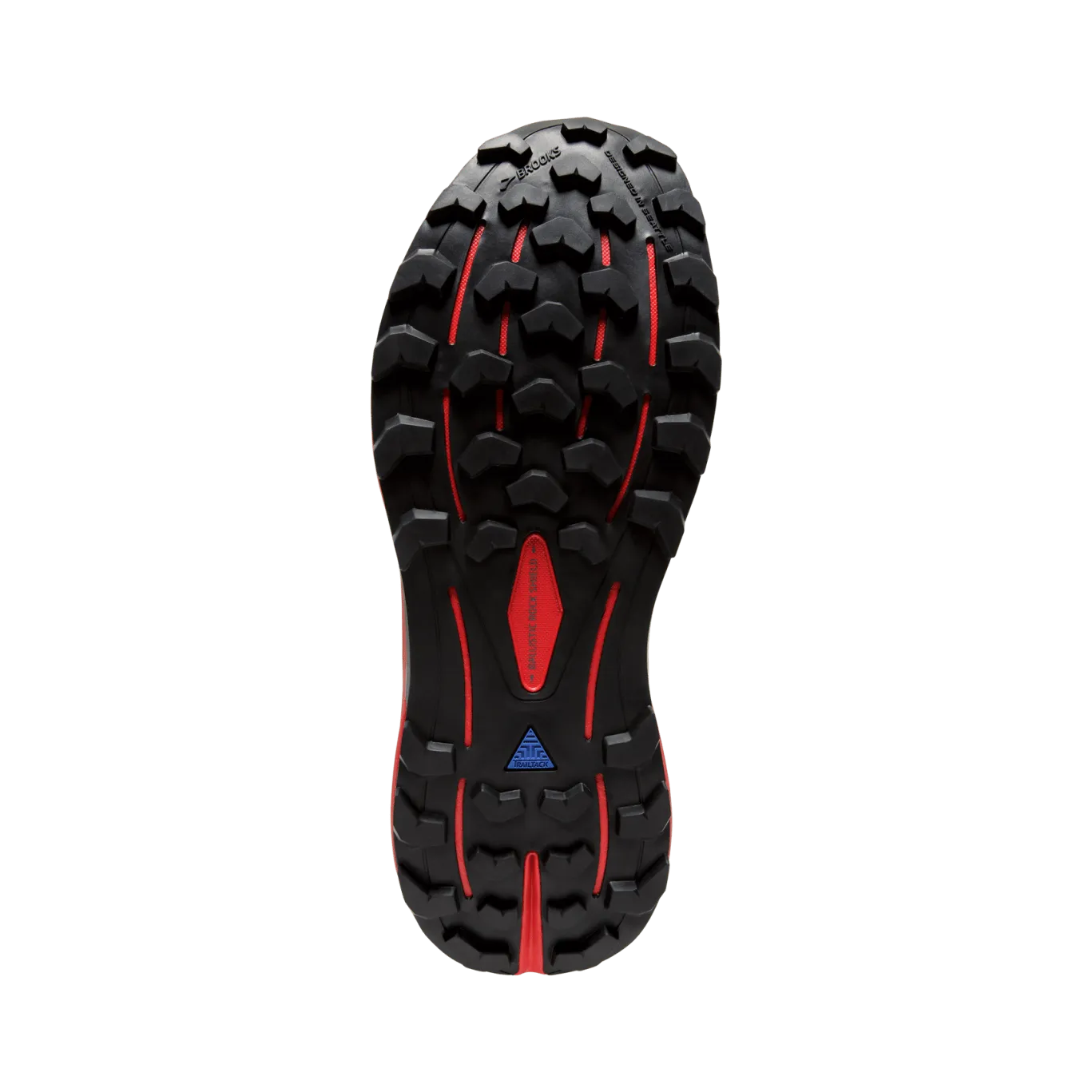 Brooks Cascadia 16 (D Width) - Black/Fiery Red/Yellow (Mens)