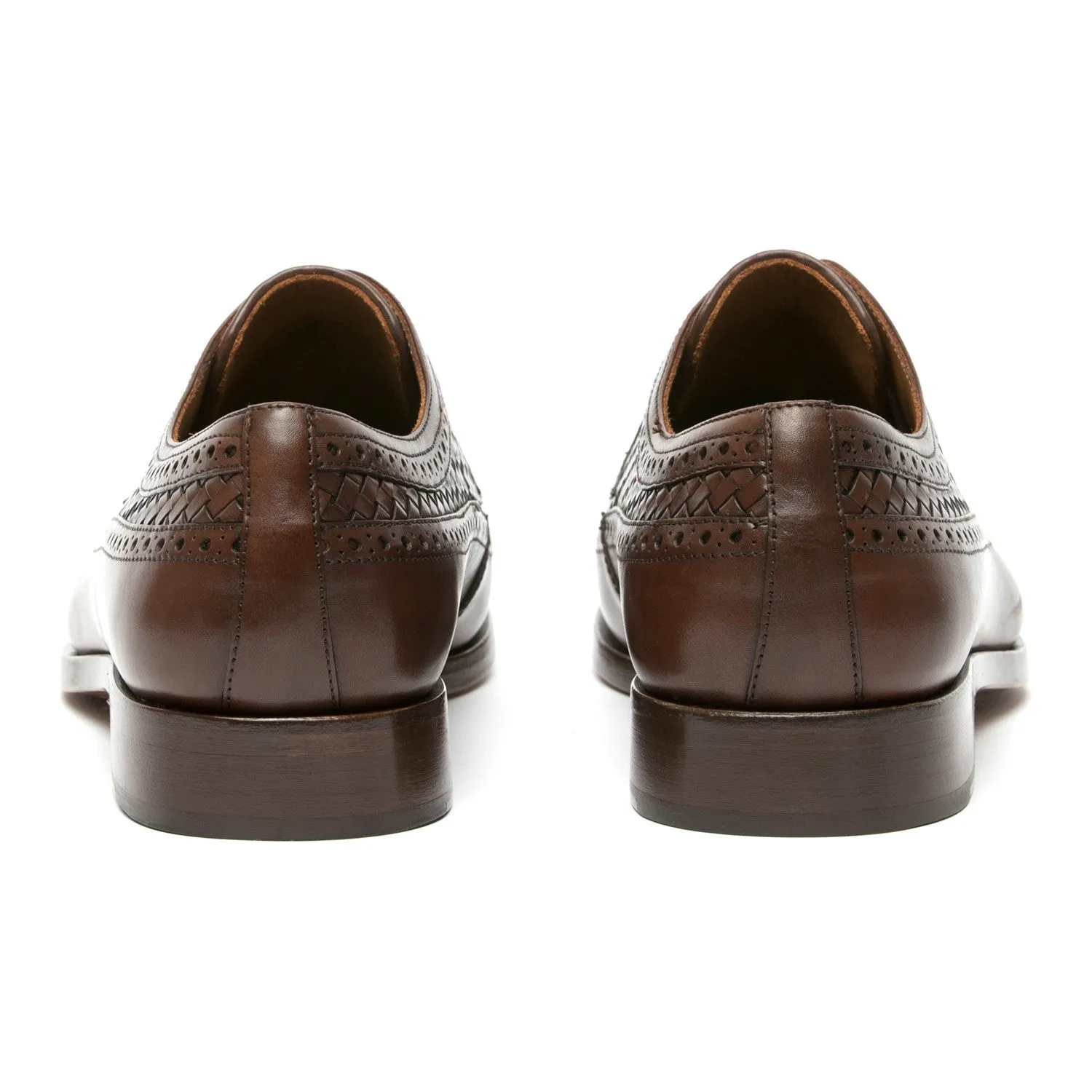 Brown Leather Norwood Brogue Derby Shoes