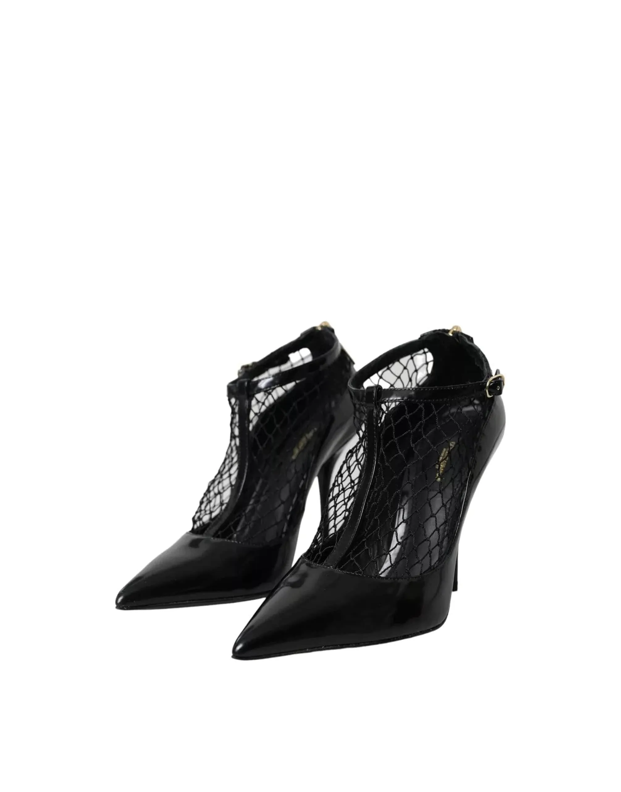 Buckle Strap Mesh Pumps