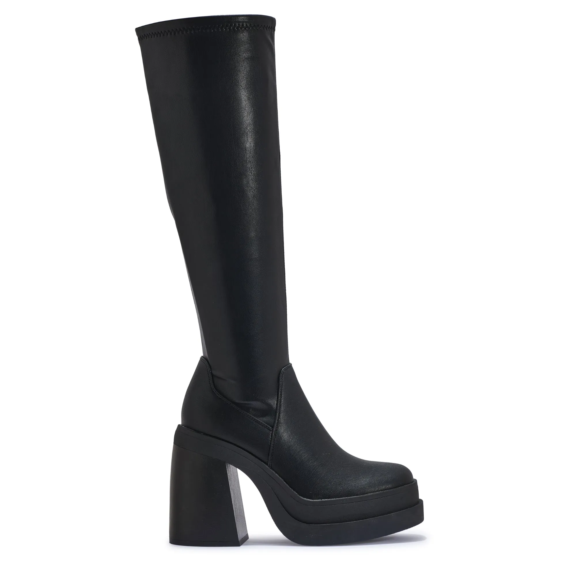 BUD6 FAUX LEATHER KNEEE HIGH PLATFORM BOOTS