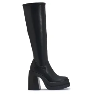 BUD6 FAUX LEATHER KNEEE HIGH PLATFORM BOOTS
