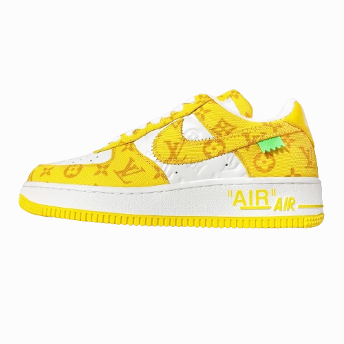 AF1 x OW by Virgil - Yellow Customs Movement Support Long Lasting