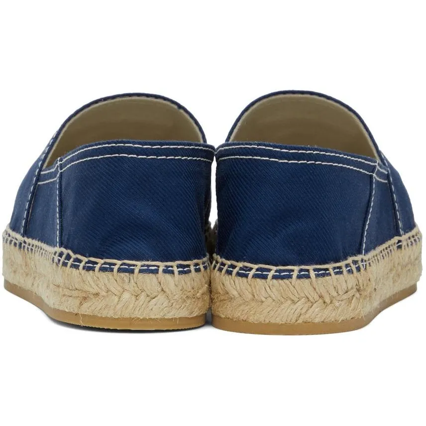 Burberry Blue TB Monogram Espadrilles