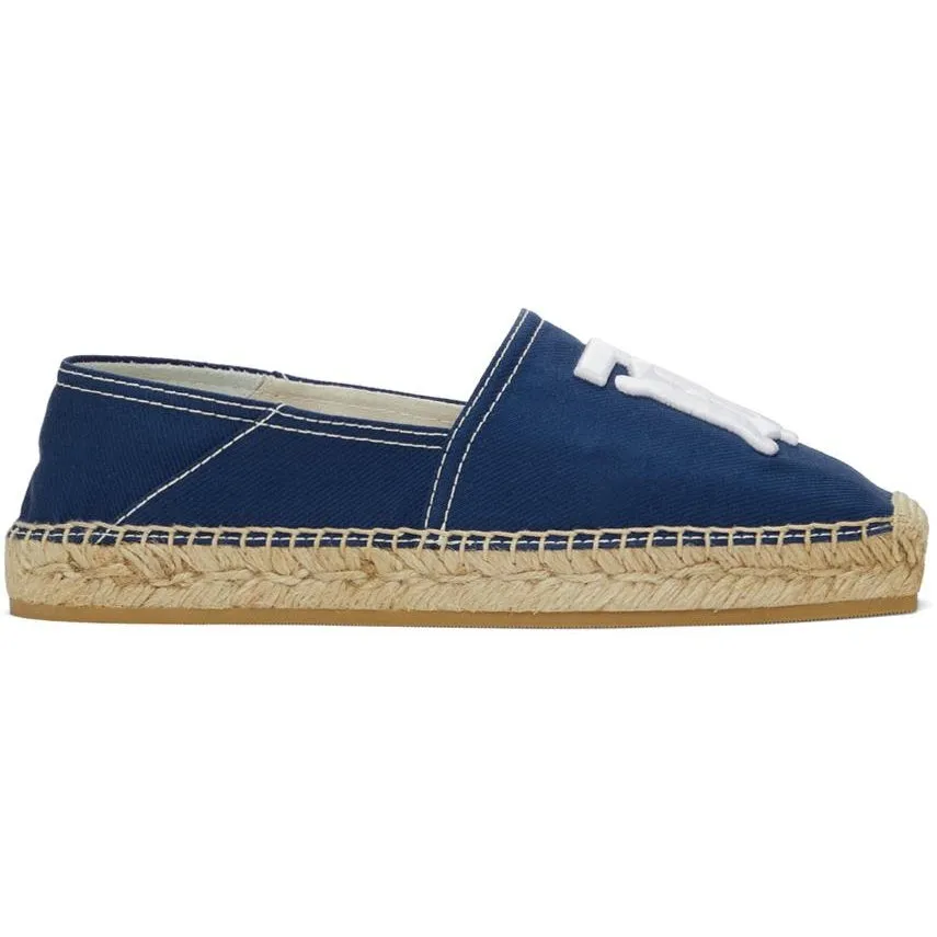Burberry Blue TB Monogram Espadrilles