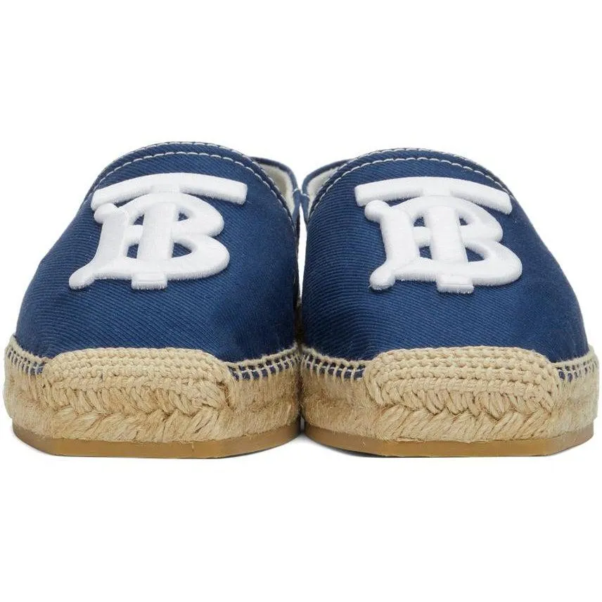 Burberry Blue TB Monogram Espadrilles