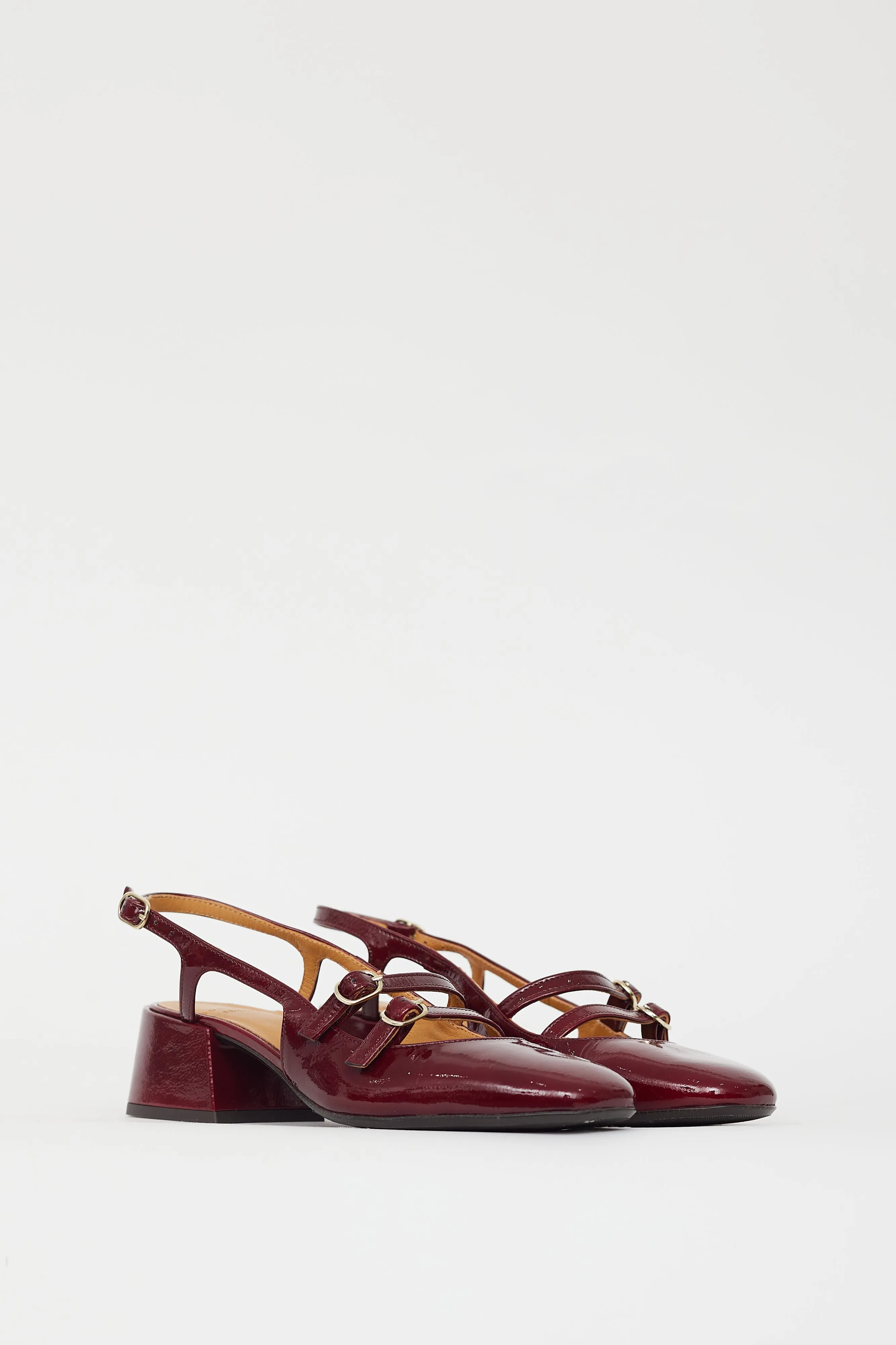 Burgundy Patent Paula Babies Pump