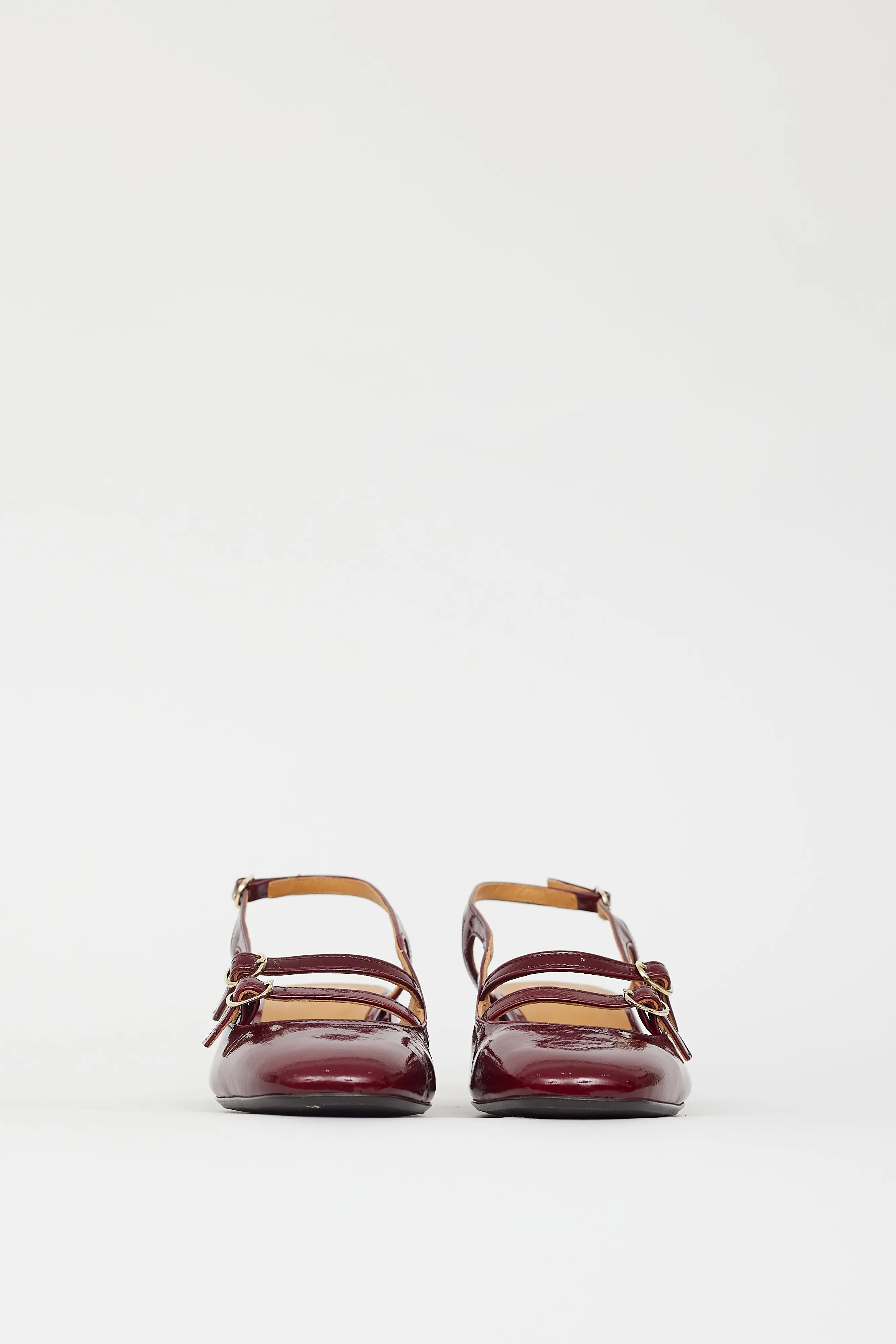 Burgundy Patent Paula Babies Pump