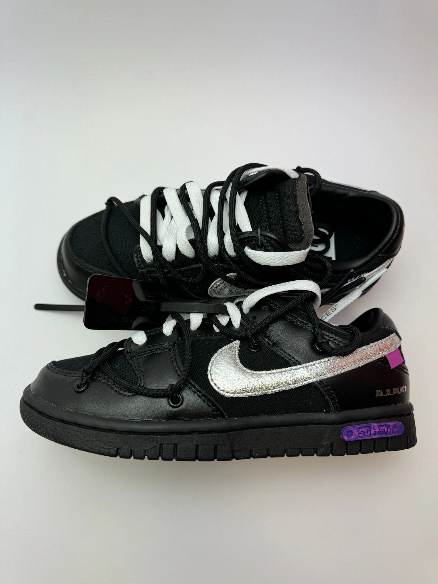 Nike Dunk Low Off-White "Lot 50" snow running option stability increase