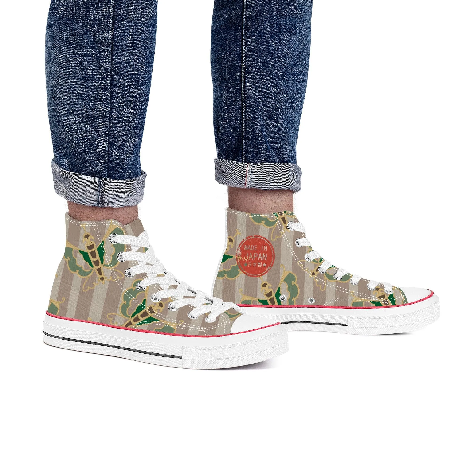 Butterfly and Sakura High tops