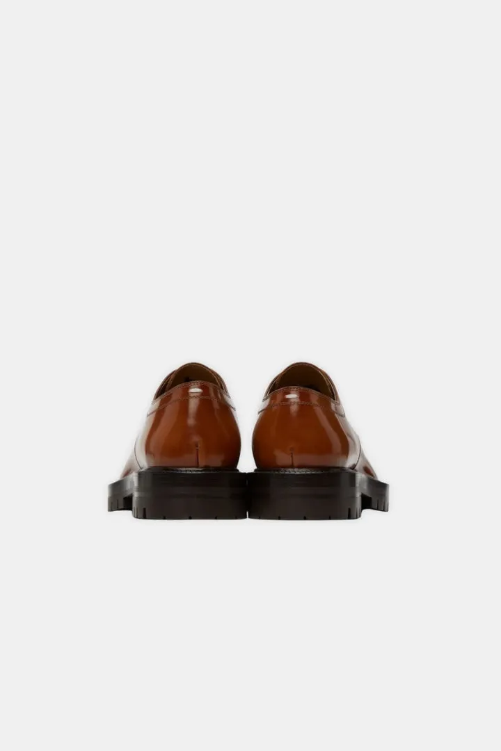 CalfSkin Split-Toe Derby Shoe