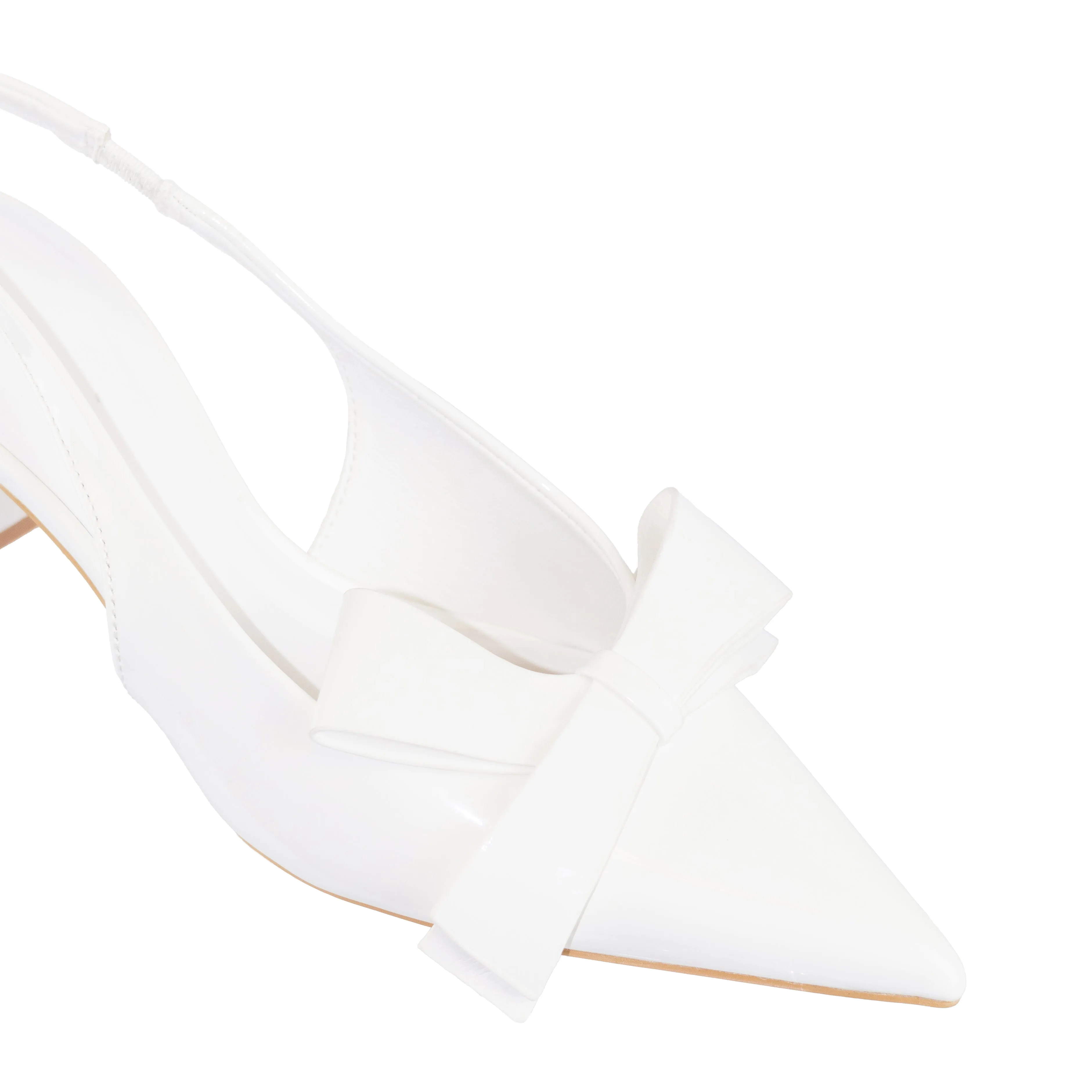 Calliope - Women's Kitten Heels, Slingback Design with Bow Accent, Ideal for Adding Elegance to Any Outfit
