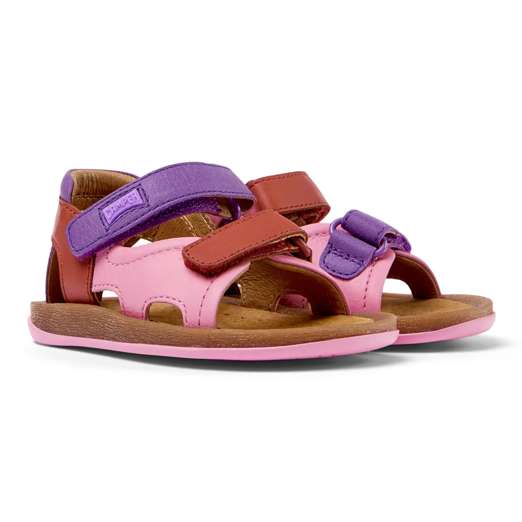 Camper For Kids Multi Colour Velcro Strap Sandals