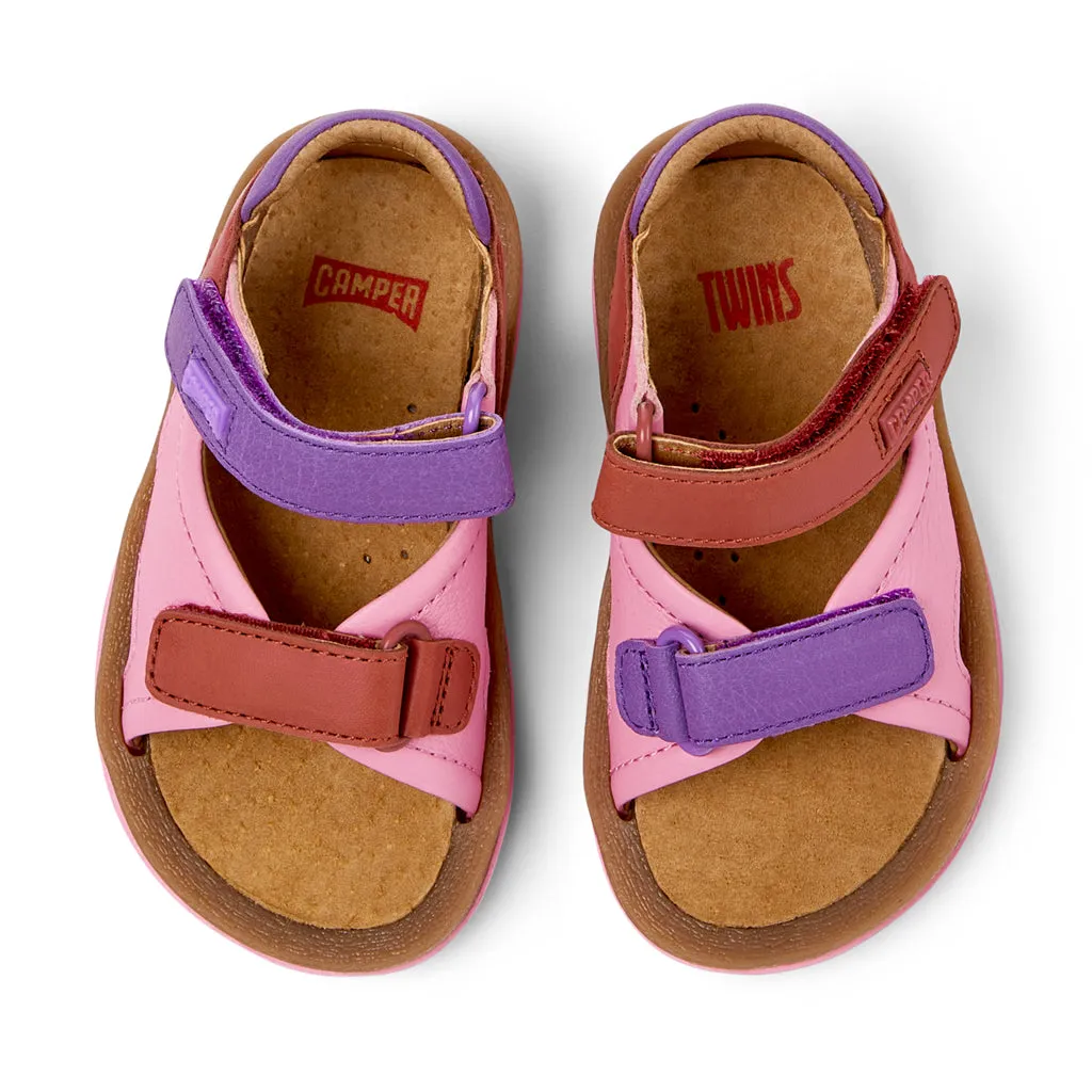 Camper For Kids Multi Colour Velcro Strap Sandals