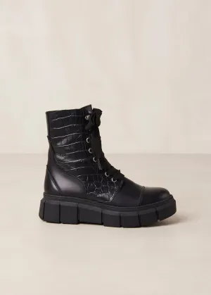 CAN CAN BOOT - BLACK CROC