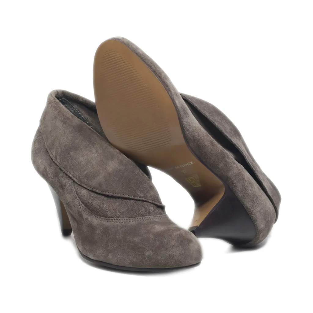 Carvela Kitten Heels Suede Grey Colour For Women