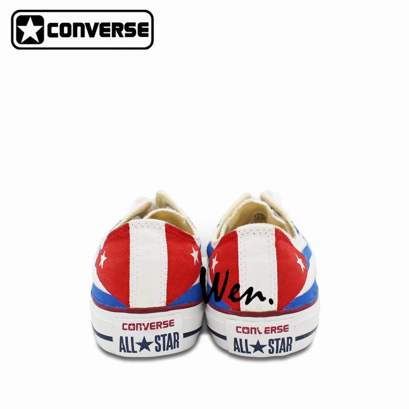 Converse Chuck Taylor Cuba Flag Custom Design Soft Interior