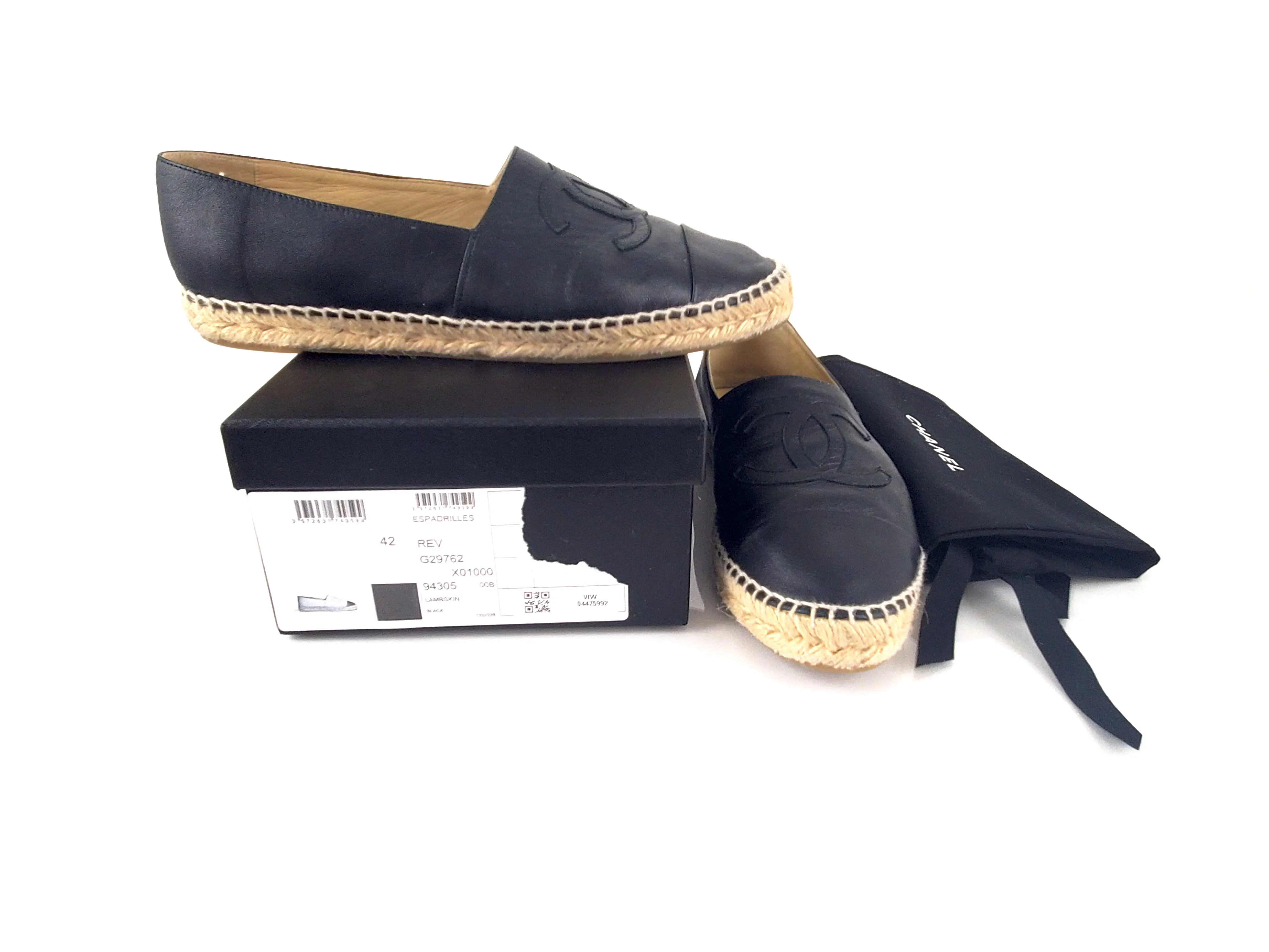 Chanel Leather Espadrilles 42