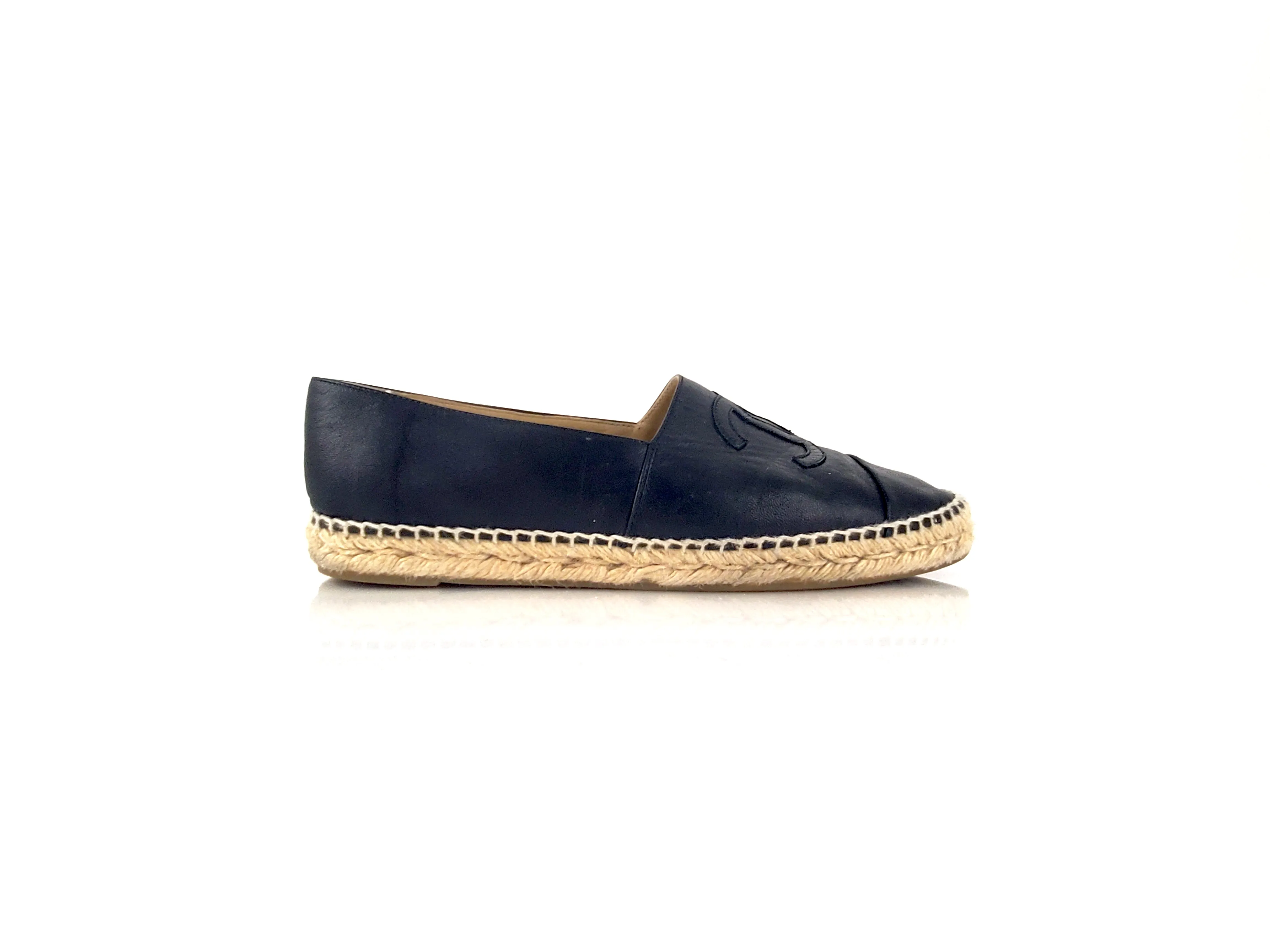 Chanel Leather Espadrilles 42