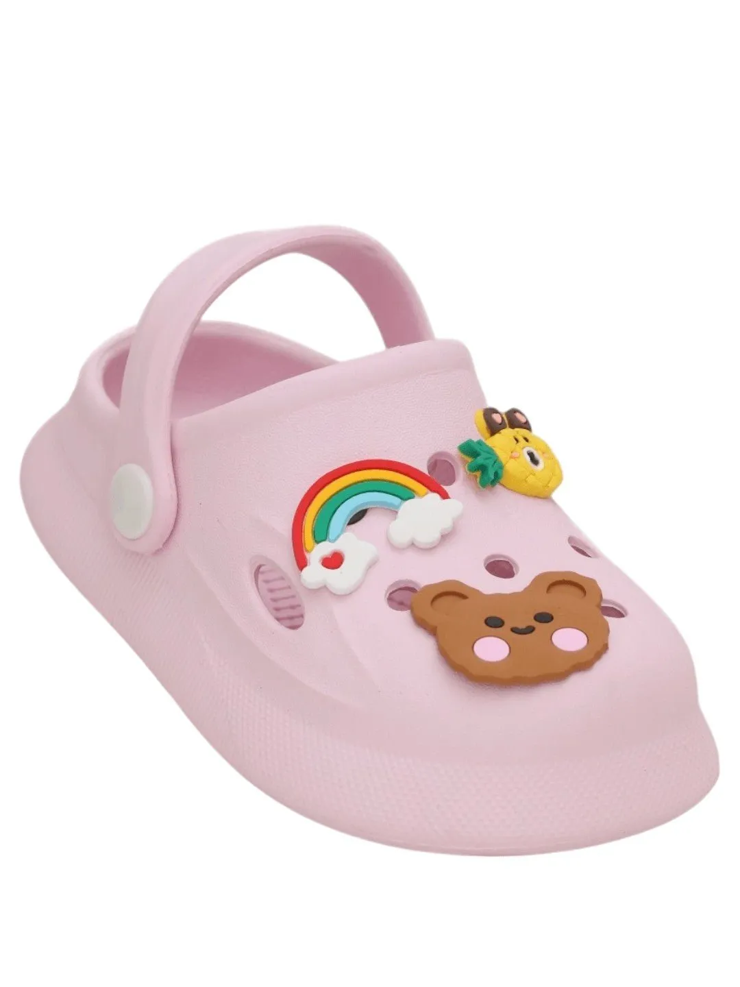 Charming Pink Critter Clogs for Kids - Adorable & Comfortable! Assorted Motif Clogs