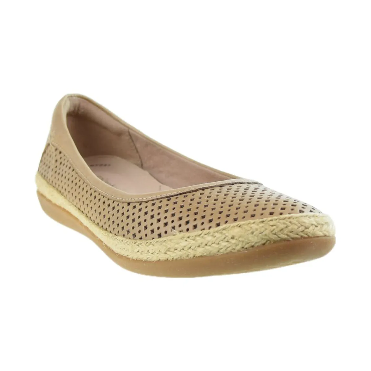 Clarks Danelly Adira Ballet Flat Women's Sand Leather