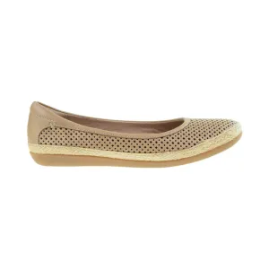 Clarks Danelly Adira Ballet Flat Women's Sand Leather