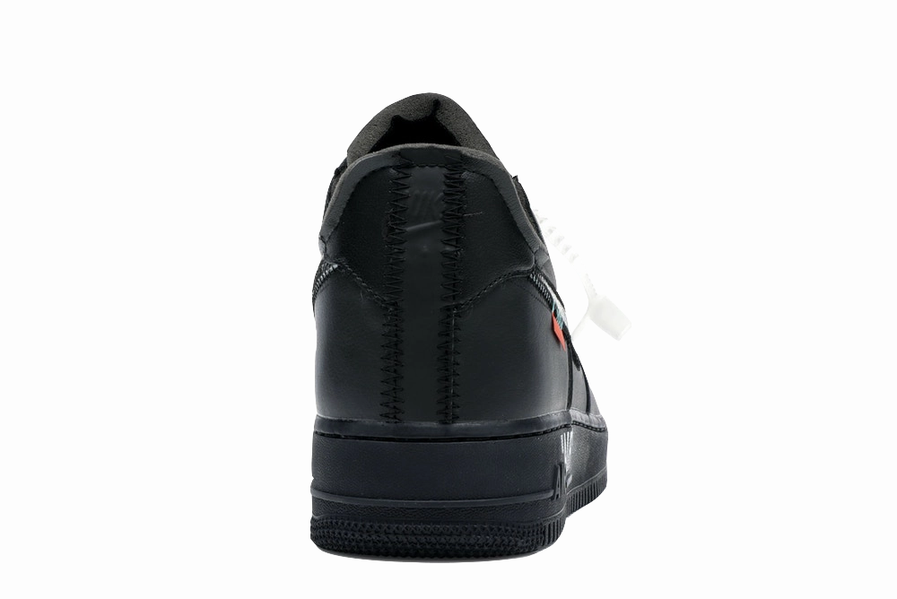 AF1 X OW MoMa Black All-weather look Structured shock absorption