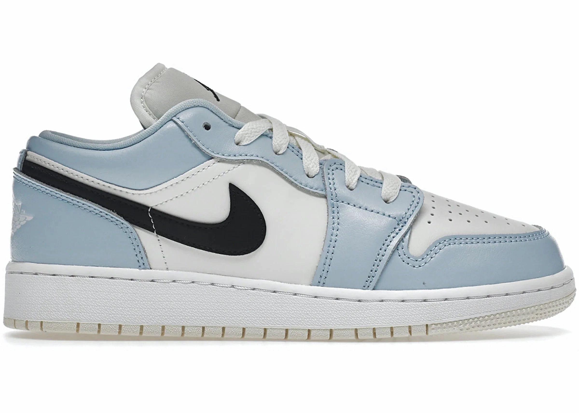 Jordan 1 Low Ice Blue Black Zip   Up