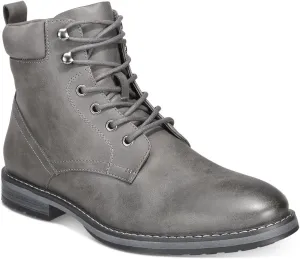 Club Room Mens Westin Faux Leather Lace-Up Ankle Boots