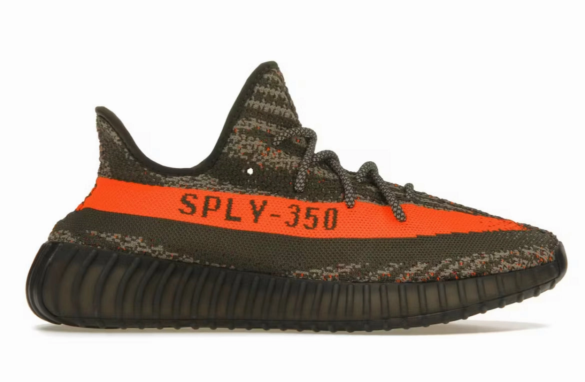 Porous Structure Buckle Up Adidas Yeezy Boost 350 V2 Carbon Beluga