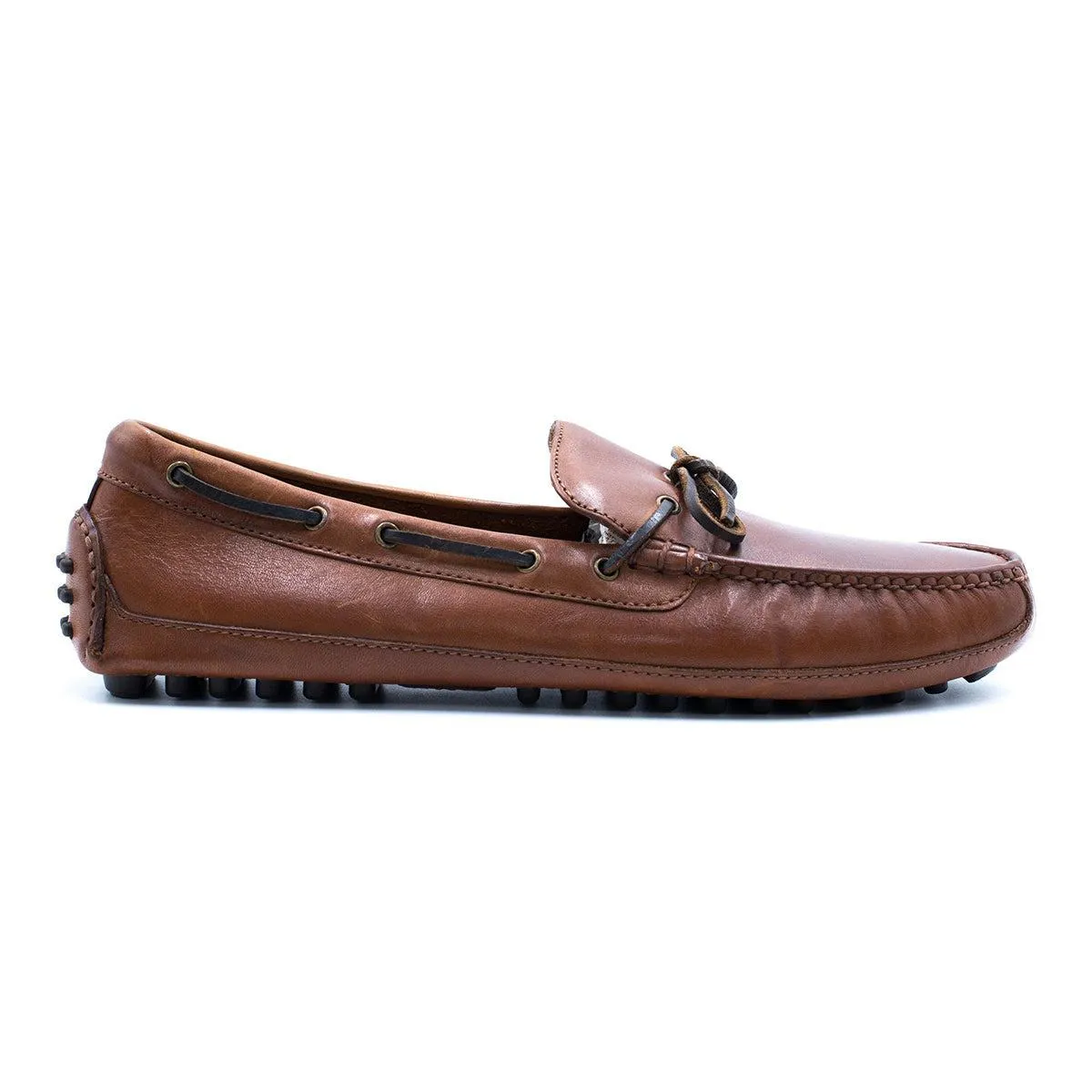 Cole Haan Grant Canoe Camp Moccasins Loafers Leather Brown Colour For Men