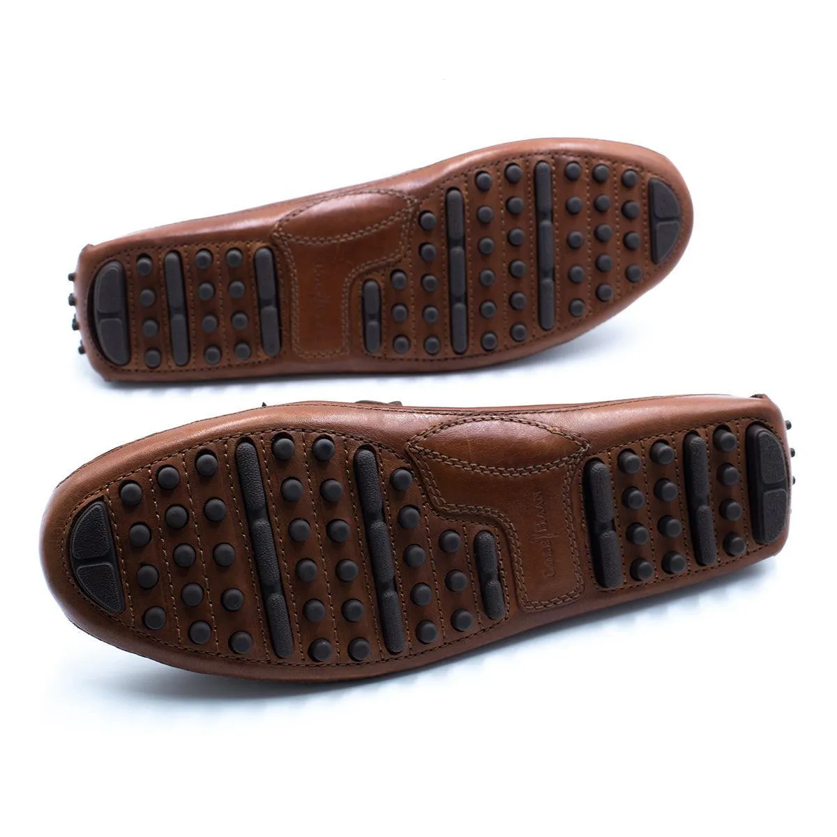 Cole Haan Grant Canoe Camp Moccasins Loafers Leather Brown Colour For Men