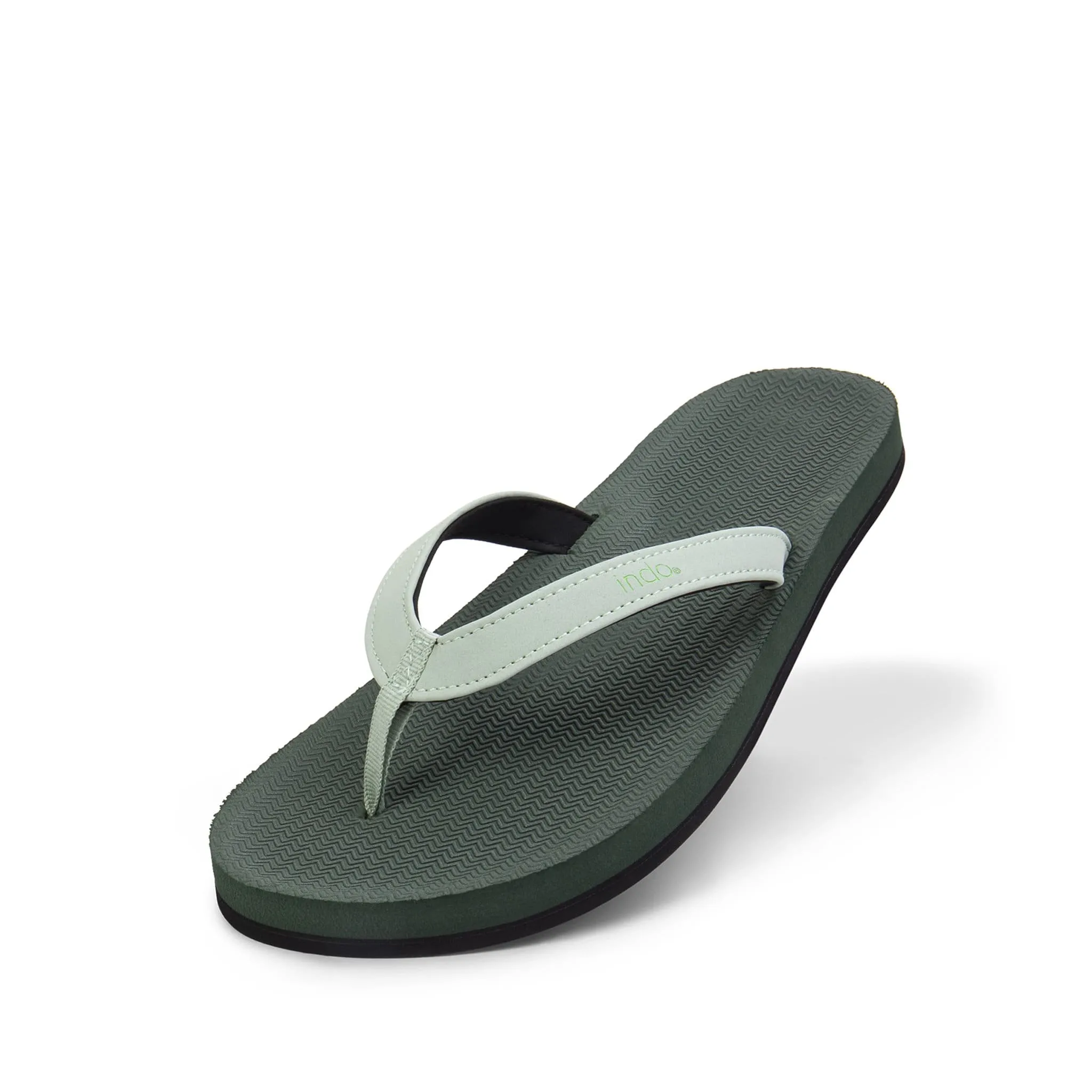 Color Combo Flip Flops Green/ Light Green