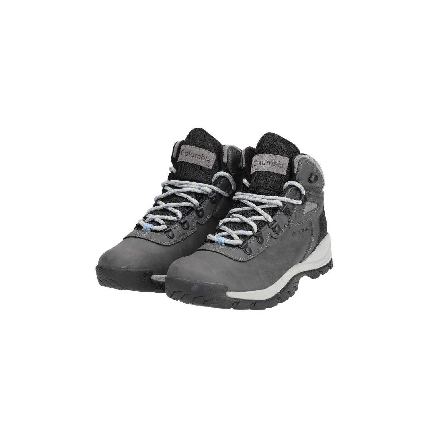 Columbia Newton Ridge Plus Hiking Boots Sport Shoes Leather Grey Colour For Women