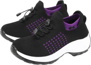 Comfort Wear Orthowear Shoes for Women Orthopedic Shoes Comfortable Walking Sneakers Breathable Non Slip Ortho Stretch Cushion Shoe Lightweight Casual Footwear Water Resistant Mesh Sneakers Outdoor