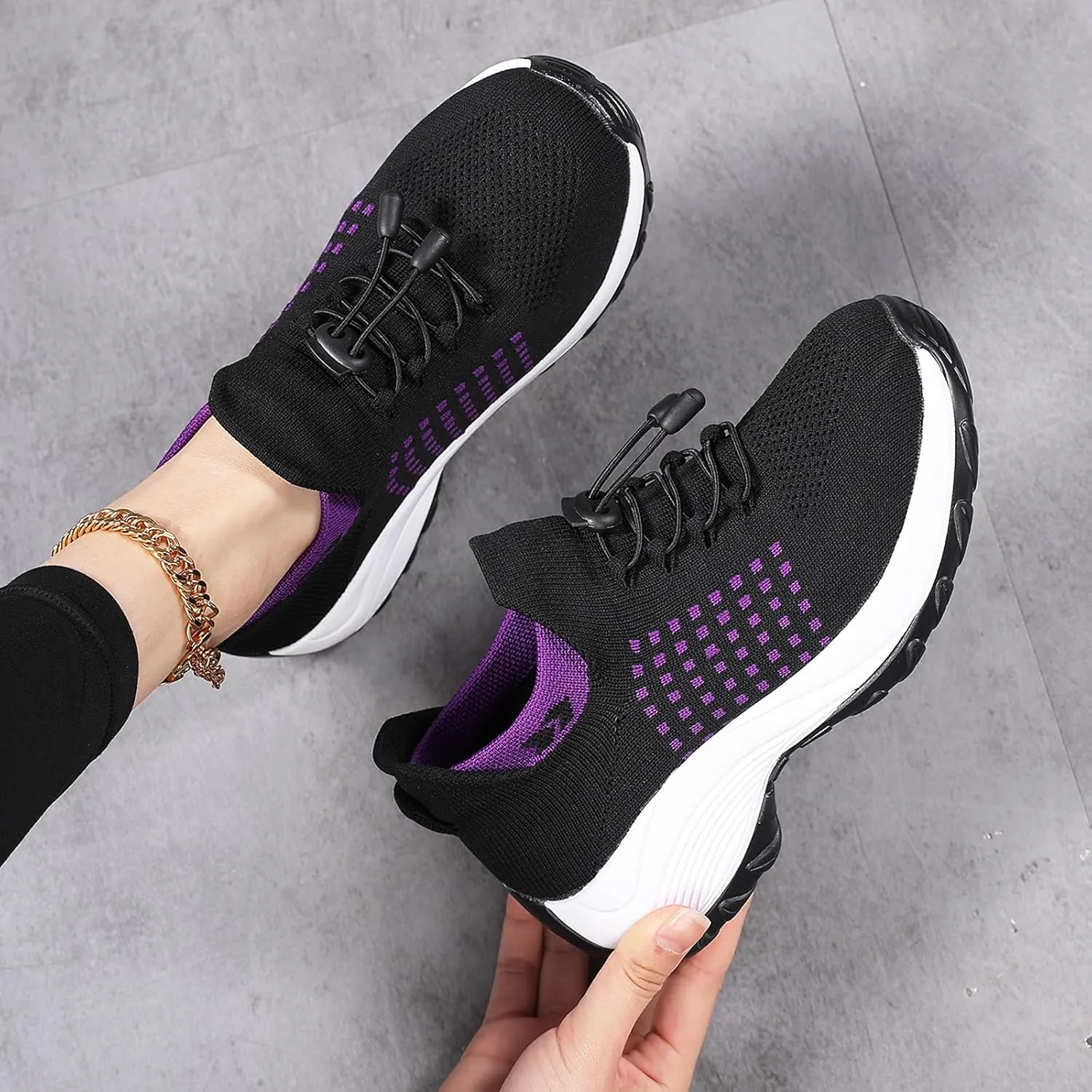 Comfort Wear Orthowear Shoes for Women Orthopedic Shoes Comfortable Walking Sneakers Breathable Non Slip Ortho Stretch Cushion Shoe Lightweight Casual Footwear Water Resistant Mesh Sneakers Outdoor