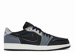 Jordan 1 Low OG EX Black Smoke Grey forefoot - padded running shoes