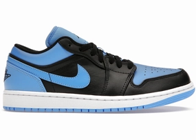 Hybrid Cushioning Jordan 1 Low Black University Blue (Preowned Size 8 NB)